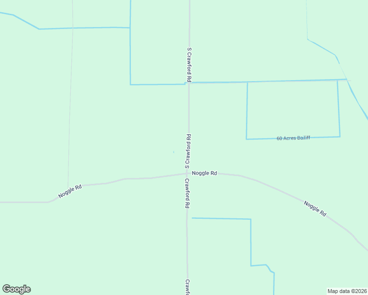 map of restaurants, bars, coffee shops, grocery stores, and more near South Crawford Road in Omer