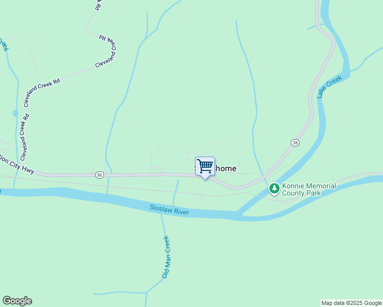 map of restaurants, bars, coffee shops, grocery stores, and more near 88905 Alder Street in Swisshome