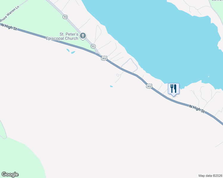 map of restaurants, bars, coffee shops, grocery stores, and more near 222 U.S. 302 in Bridgton