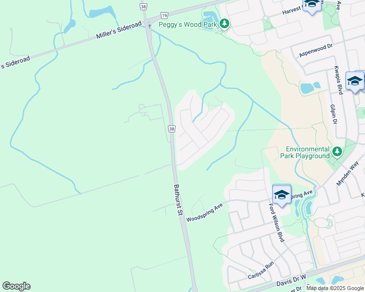 map of restaurants, bars, coffee shops, grocery stores, and more near in Newmarket