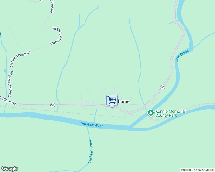 map of restaurants, bars, coffee shops, grocery stores, and more near 88905 Alder Street in Swisshome