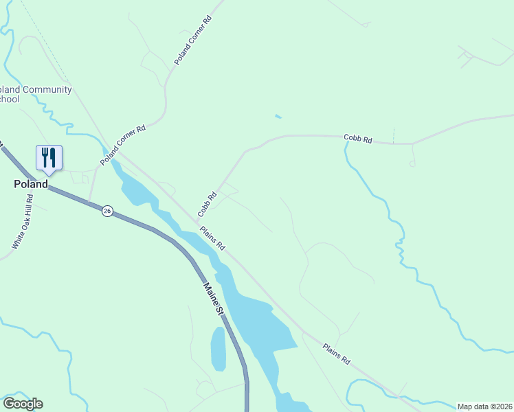 map of restaurants, bars, coffee shops, grocery stores, and more near 26 Sawyer Road in Poland