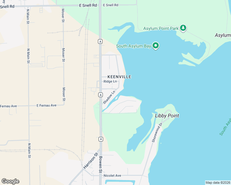 map of restaurants, bars, coffee shops, grocery stores, and more near 2977 Shadow Lane in Oshkosh
