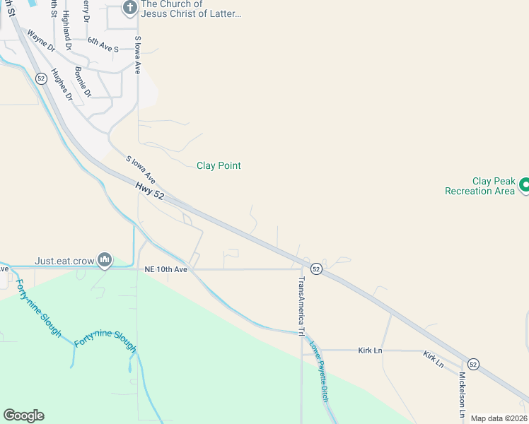 map of restaurants, bars, coffee shops, grocery stores, and more near 2180 Idaho 52 in Payette