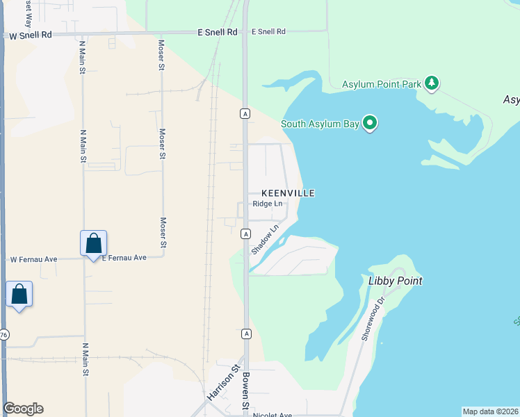 map of restaurants, bars, coffee shops, grocery stores, and more near 831 Ridge Lane in Oshkosh