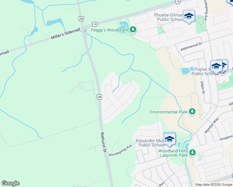 map of restaurants, bars, coffee shops, grocery stores, and more near 833 Elvidge Trail in Newmarket