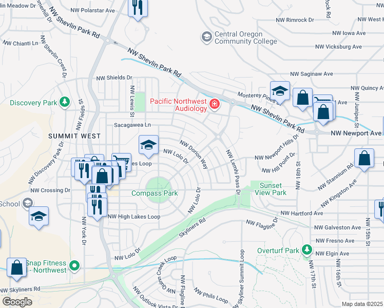 2502 Northwest Crossing Drive, Bend OR Walk Score