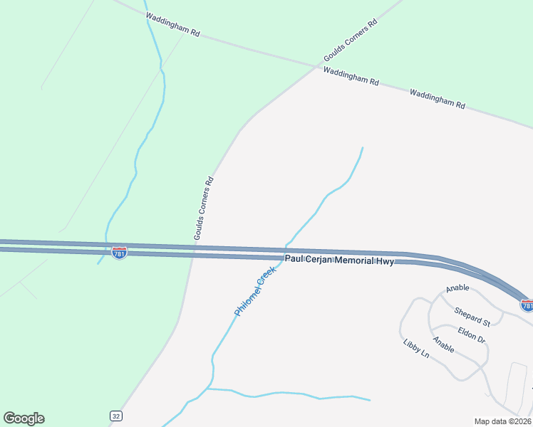 map of restaurants, bars, coffee shops, grocery stores, and more near 27532 Goulds Corners Road in Evans Mills