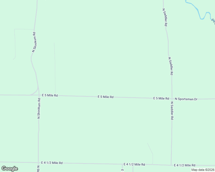 map of restaurants, bars, coffee shops, grocery stores, and more near 8536 East 5 Mile Road in Luther