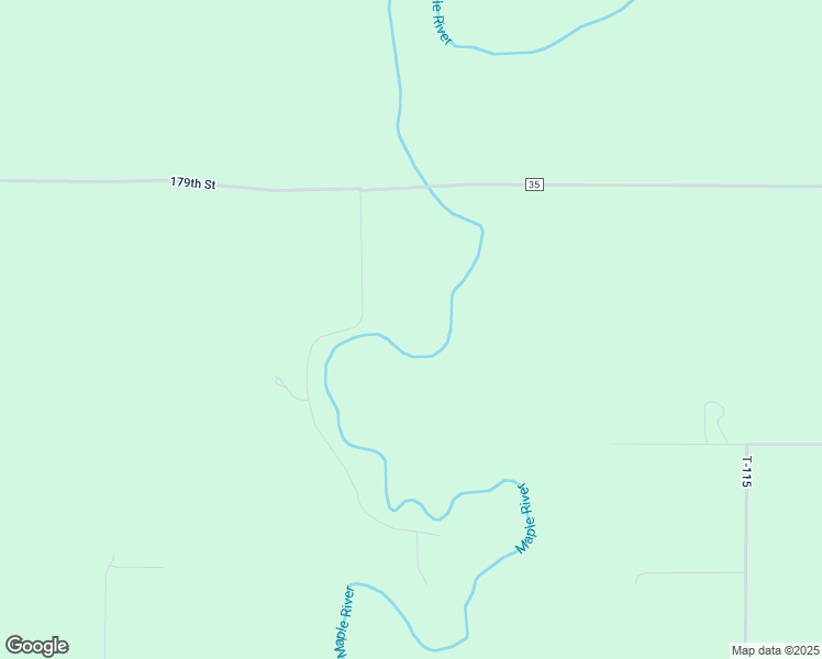 map of restaurants, bars, coffee shops, grocery stores, and more near 17815 563rd Lane in Good Thunder