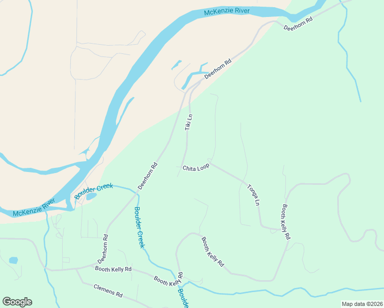 map of restaurants, bars, coffee shops, grocery stores, and more near 88082 Chita Loop in Springfield