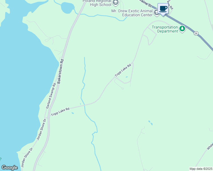 map of restaurants, bars, coffee shops, grocery stores, and more near 265 Tripp Lake Road in Poland