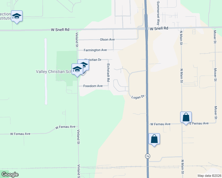 map of restaurants, bars, coffee shops, grocery stores, and more near 3408 Eichstadt Road in Oshkosh