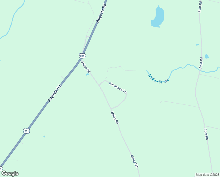 map of restaurants, bars, coffee shops, grocery stores, and more near 729 Millay Road in Bowdoin