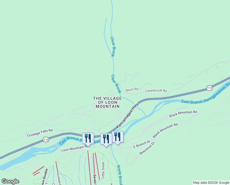 map of restaurants, bars, coffee shops, grocery stores, and more near 19 Osseo Road in Lincoln