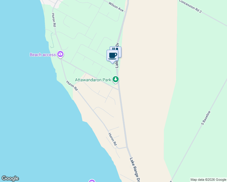 map of restaurants, bars, coffee shops, grocery stores, and more near 101 Menomini Road in Ripley