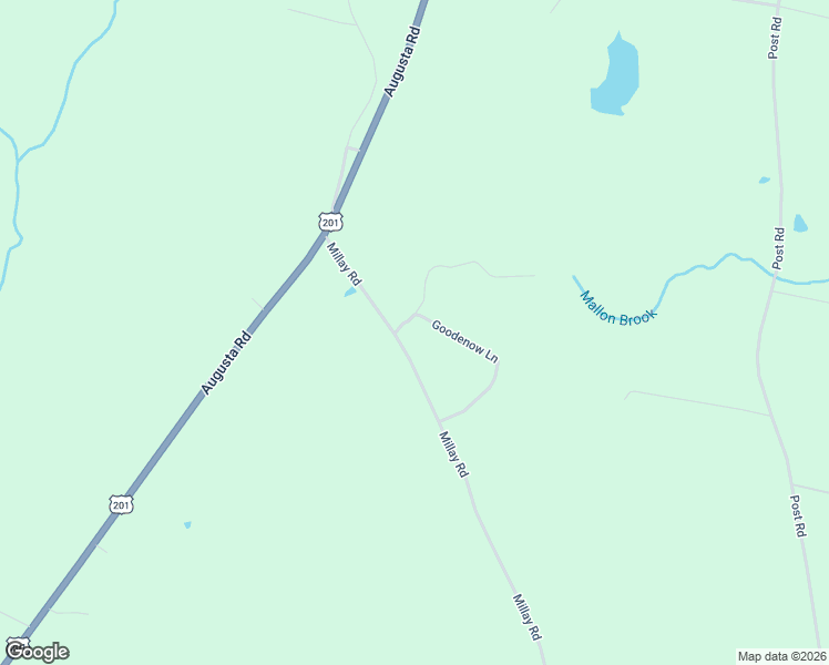 map of restaurants, bars, coffee shops, grocery stores, and more near 729 Millay Road in Bowdoin