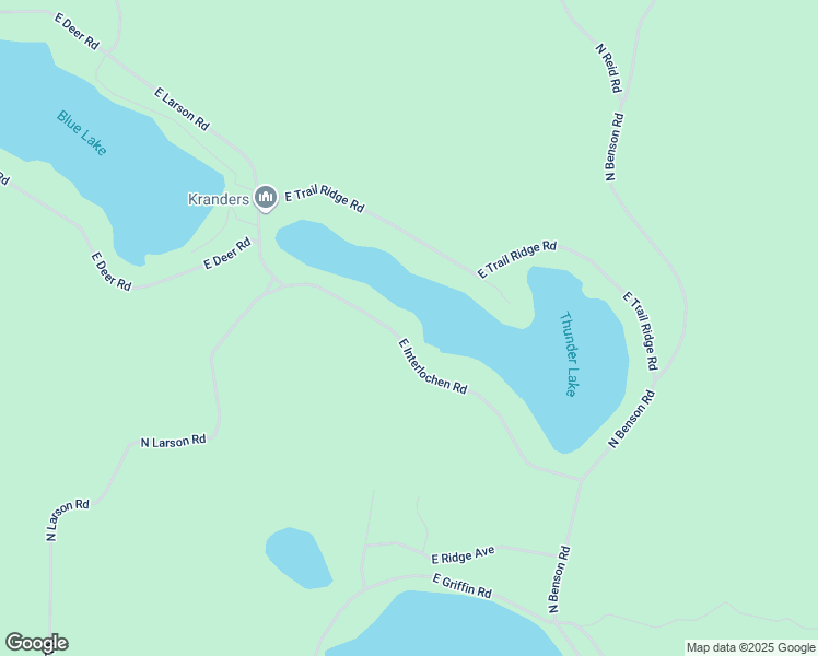 map of restaurants, bars, coffee shops, grocery stores, and more near 6118 East Interlochen Road in Fountain