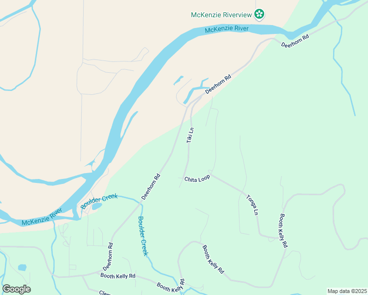 map of restaurants, bars, coffee shops, grocery stores, and more near 88154 Tiki Lane in Springfield