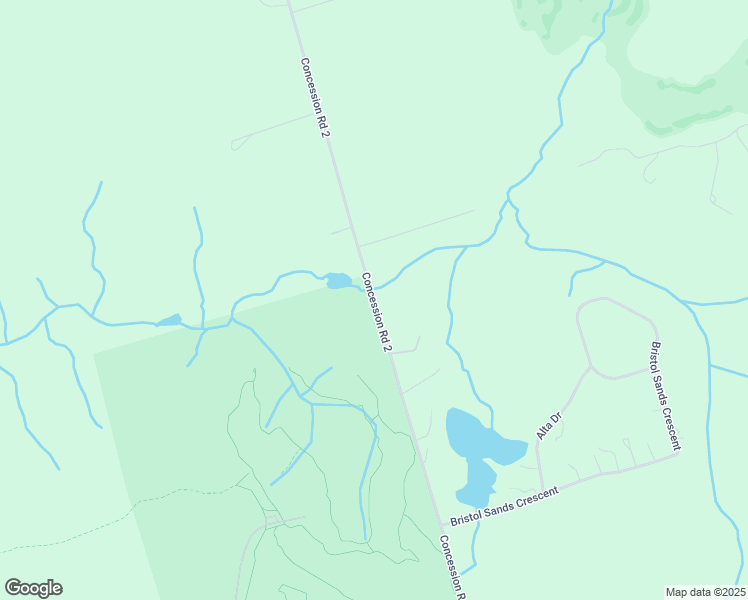 map of restaurants, bars, coffee shops, grocery stores, and more near Concession Road 2 in Whitchurch-Stouffville