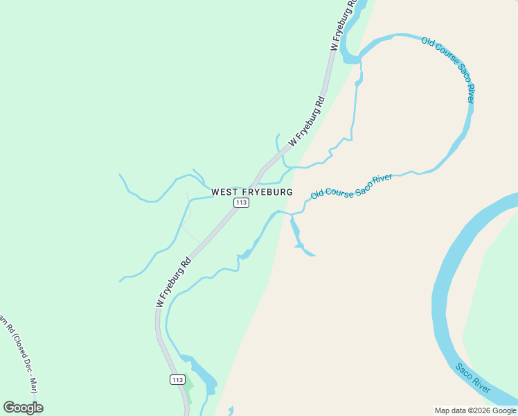 map of restaurants, bars, coffee shops, grocery stores, and more near 487 West Fryeburg Road in Fryeburg