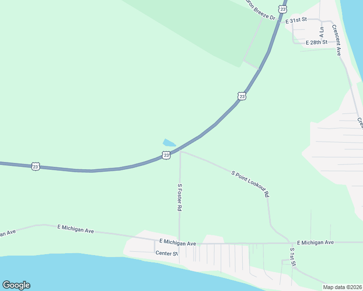 map of restaurants, bars, coffee shops, grocery stores, and more near 4987 South U.S. 23 in Au Gres