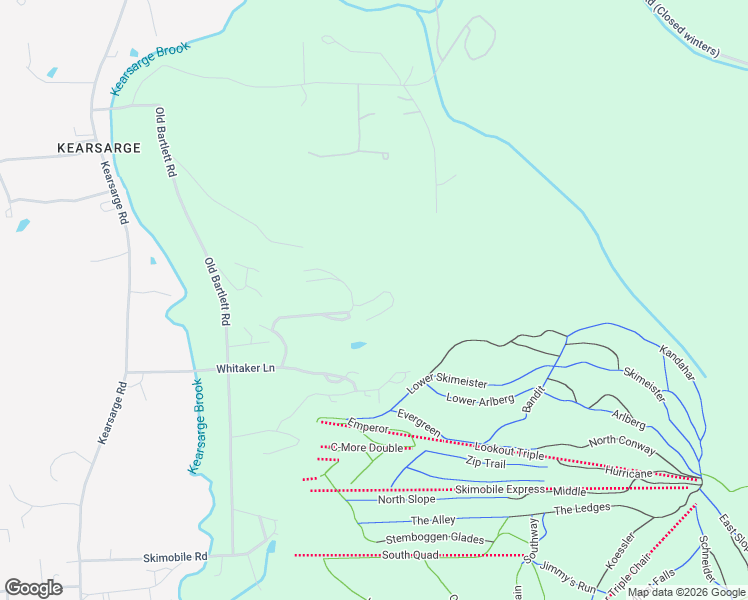 map of restaurants, bars, coffee shops, grocery stores, and more near Scenic View Circle in Conway