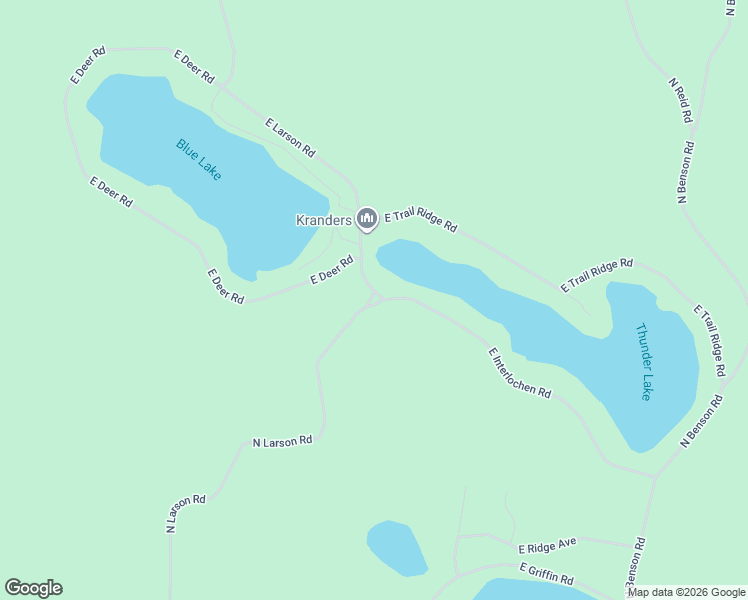 map of restaurants, bars, coffee shops, grocery stores, and more near 6222 East Interlochen Road in Fountain