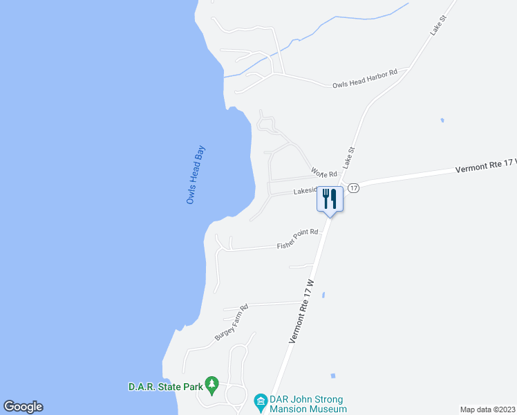 map of restaurants, bars, coffee shops, grocery stores, and more near 254 Lakeside Lane in Addison