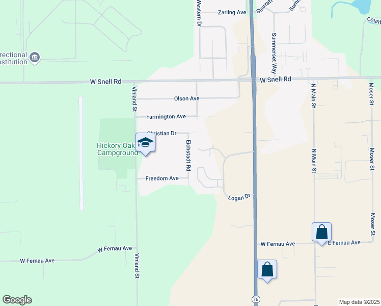 map of restaurants, bars, coffee shops, grocery stores, and more near 3456 Eichstadt Road in Oshkosh