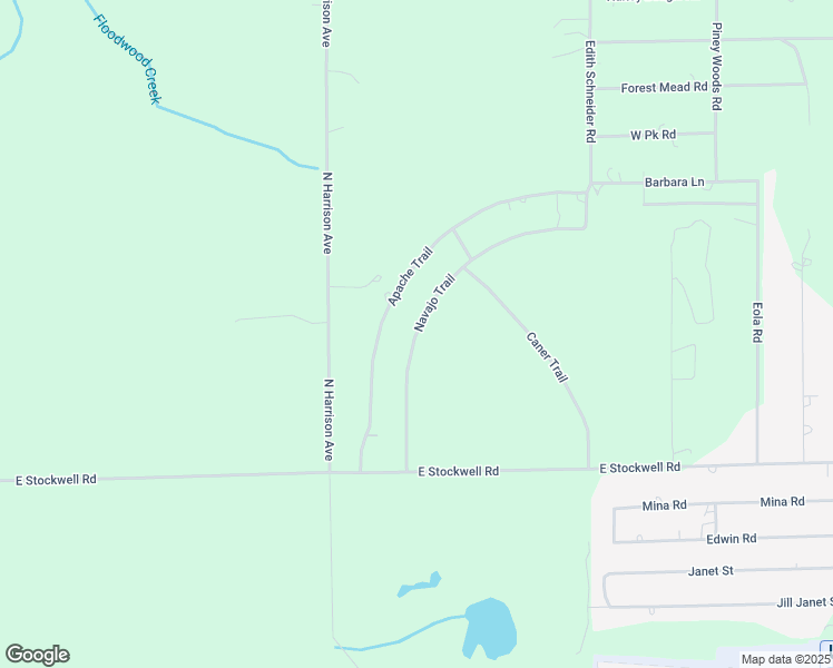 map of restaurants, bars, coffee shops, grocery stores, and more near 5080 Navajo Trail in Harrison