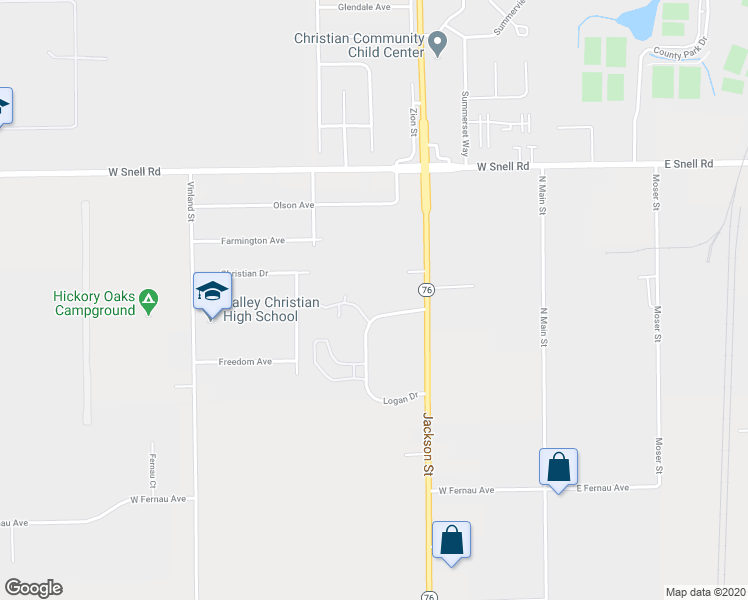 map of restaurants, bars, coffee shops, grocery stores, and more near 3425 Logan Drive in Oshkosh