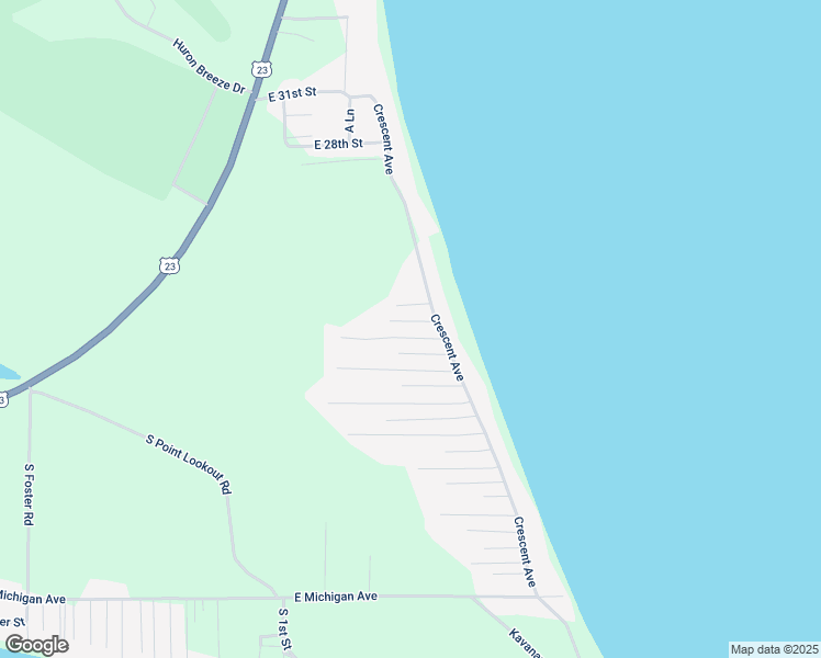 map of restaurants, bars, coffee shops, grocery stores, and more near 5380-5398 East 15th Street in Au Gres