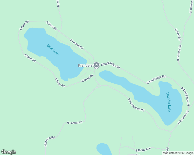 map of restaurants, bars, coffee shops, grocery stores, and more near 6222 East Interlochen Road in Fountain