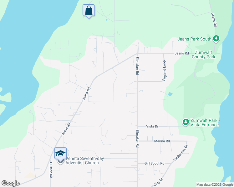 map of restaurants, bars, coffee shops, grocery stores, and more near 88653 Promise Parkway in Veneta