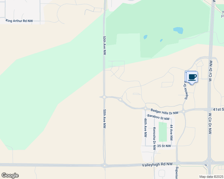map of restaurants, bars, coffee shops, grocery stores, and more near 4880 Pines View Place NorthWest in Rochester