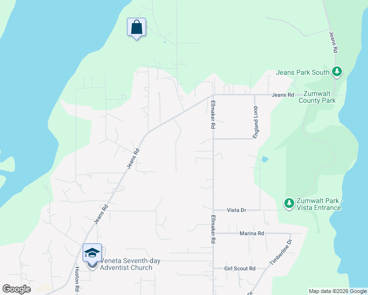 map of restaurants, bars, coffee shops, grocery stores, and more near 88653 Promise Parkway in Veneta