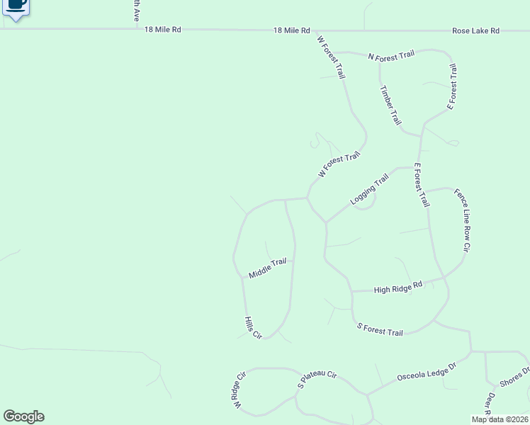 map of restaurants, bars, coffee shops, grocery stores, and more near 195 Hills Circle in Le Roy
