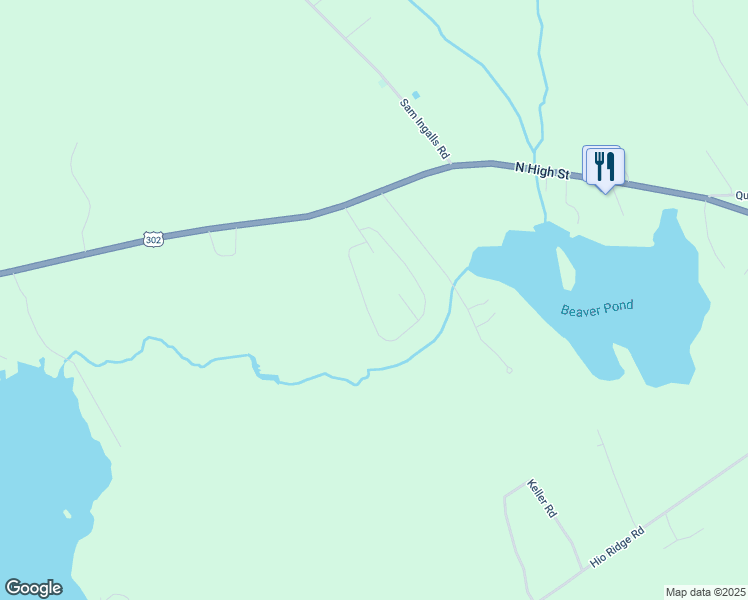map of restaurants, bars, coffee shops, grocery stores, and more near 30 Mockingbird Lane in Bridgton