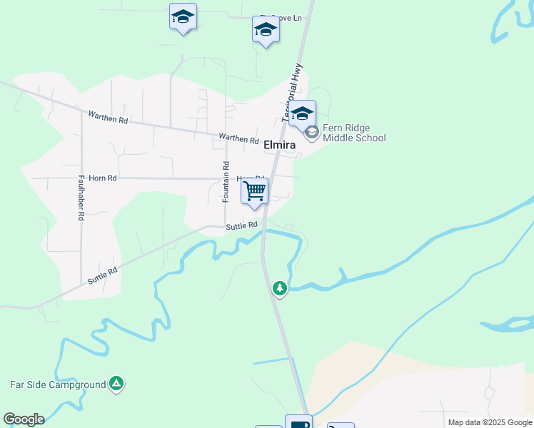 map of restaurants, bars, coffee shops, grocery stores, and more near in Elmira