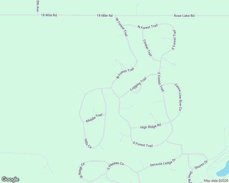 map of restaurants, bars, coffee shops, grocery stores, and more near 231 West Forest Trail in Le Roy