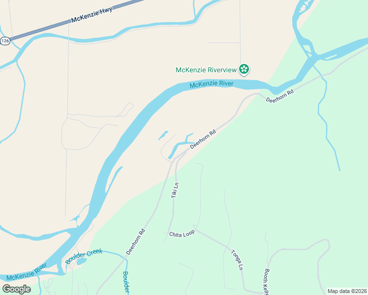 map of restaurants, bars, coffee shops, grocery stores, and more near 88249 Tiki Lane in Springfield