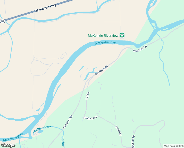 map of restaurants, bars, coffee shops, grocery stores, and more near 88249 Tiki Lane in Springfield