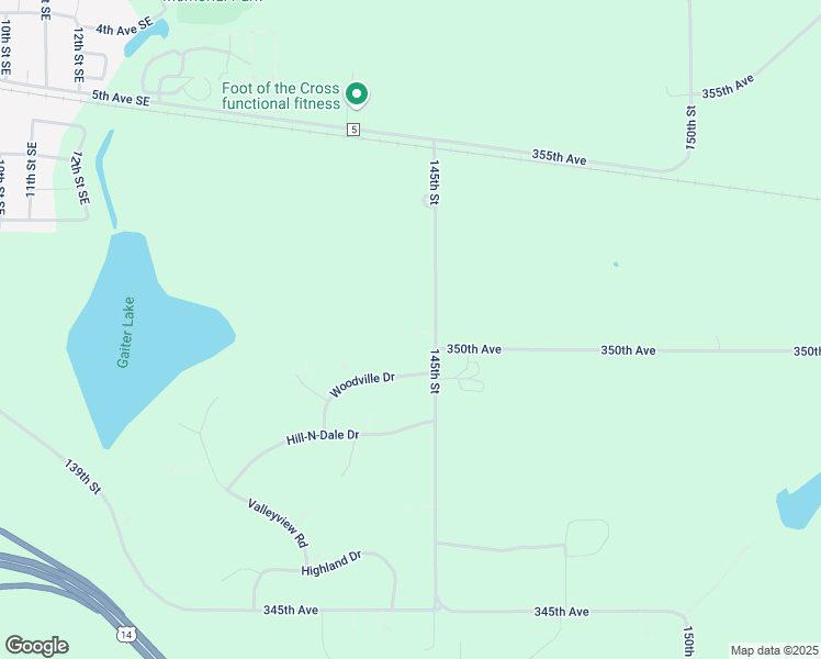 map of restaurants, bars, coffee shops, grocery stores, and more near 35031 145th Street in Waseca