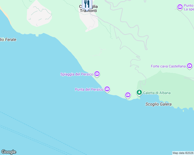 map of restaurants, bars, coffee shops, grocery stores, and more near in Riomaggiore