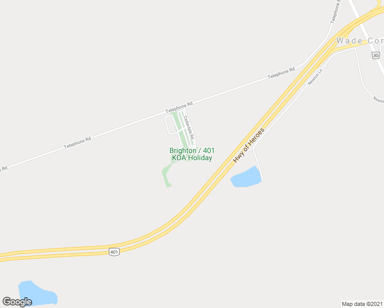 map of restaurants, bars, coffee shops, grocery stores, and more near 15051 Telephone Road in Brighton
