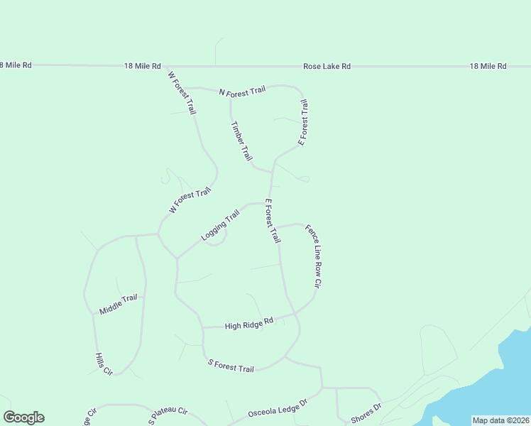 map of restaurants, bars, coffee shops, grocery stores, and more near 157 East Forest Trail in Le Roy