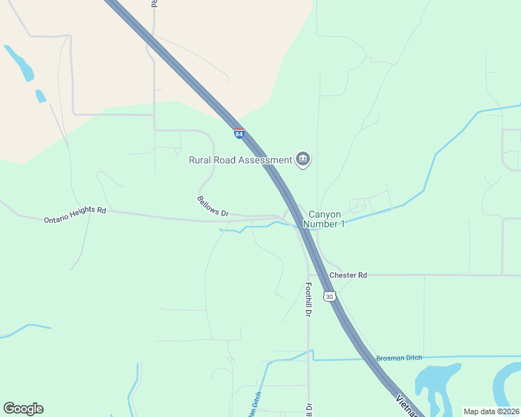 map of restaurants, bars, coffee shops, grocery stores, and more near 4380 Bellows Drive in Ontario