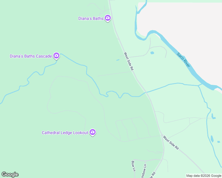 map of restaurants, bars, coffee shops, grocery stores, and more near 3648 West Side Road in Conway