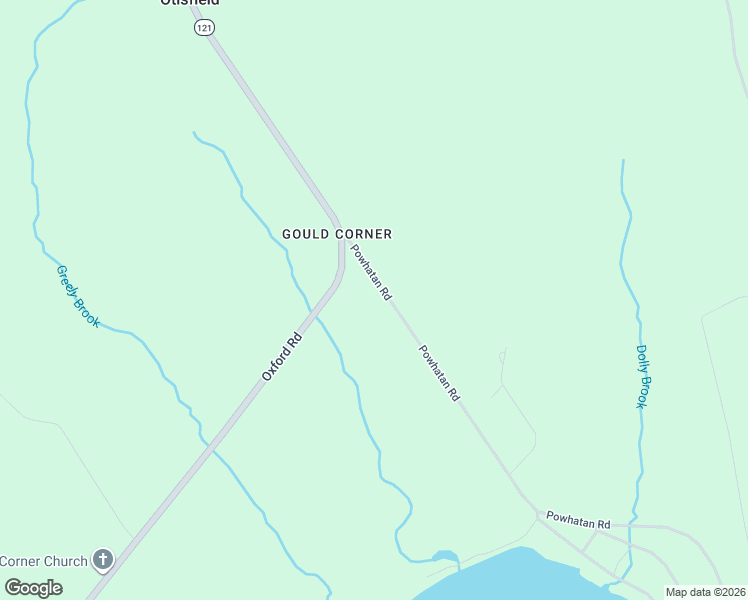 map of restaurants, bars, coffee shops, grocery stores, and more near 1-113 Powhatan Road in Otisfield